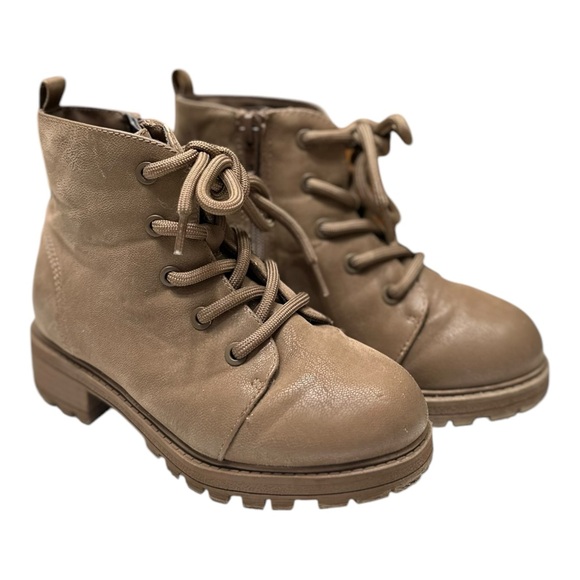 MIA Other - Mini Mia Mila Brown Combat Boots Laces Toddler Girls Size 11M